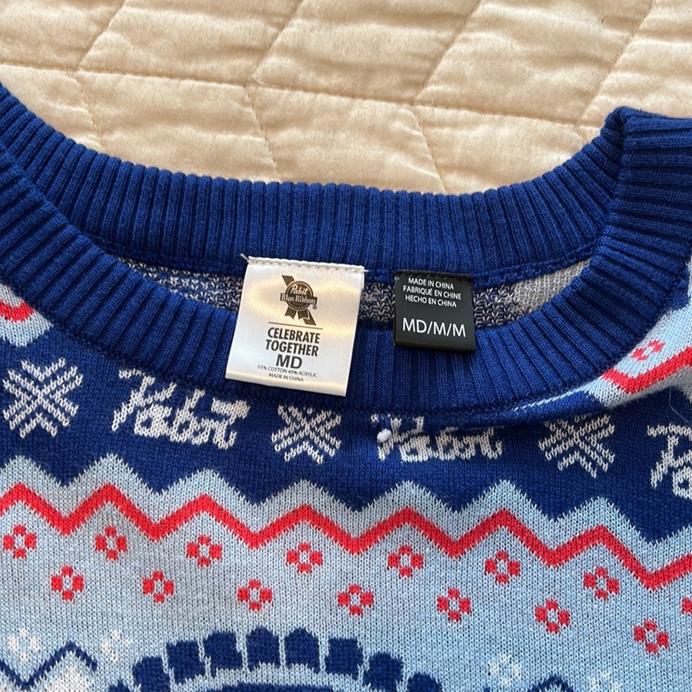 Pabst Blue Ribbon Holiday Sweater - Picture 3 of 5